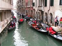 Venice traffic jam
