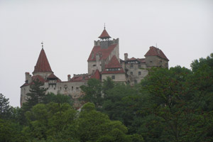 It was a dark and stormy, rainy day at Dracula's castle....