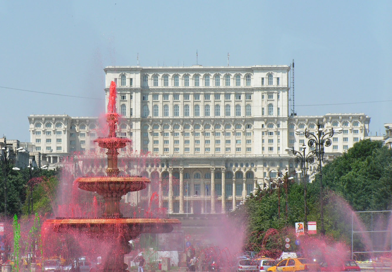 Bucharest's Ceausescu Palace and Parliament building