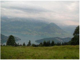Lake Lucerne from atop Mount Rigi