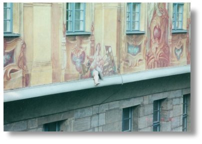 3-D Leg in Bamberg fresco painting