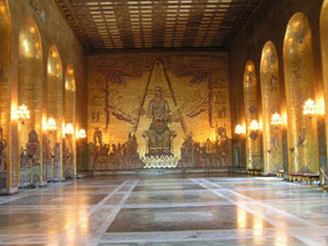 The Golden Hall in Stockholm's City Hall