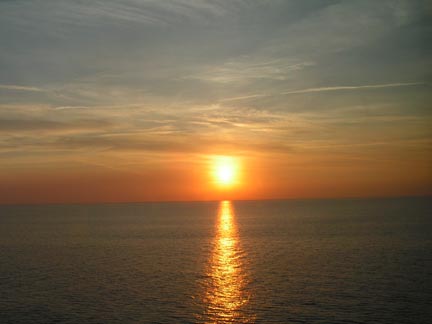 Sunset on the North Sea, 9:45 p.m.